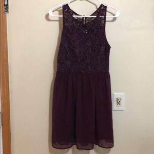 Francesca’s Plum midi dress